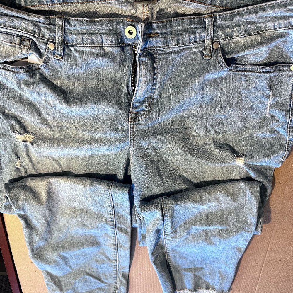 Torrid Denim Cropped Jeans in Light Blue